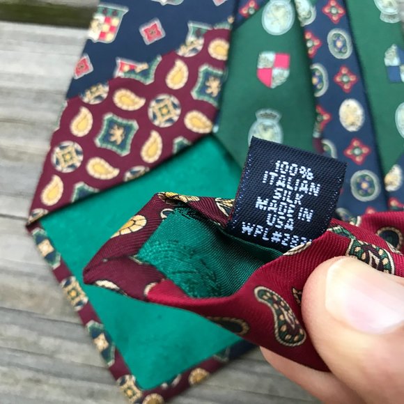 Tommy Hilfiger Men Tie Multi Color 100% Silk Neckt - Picture 8 of 10